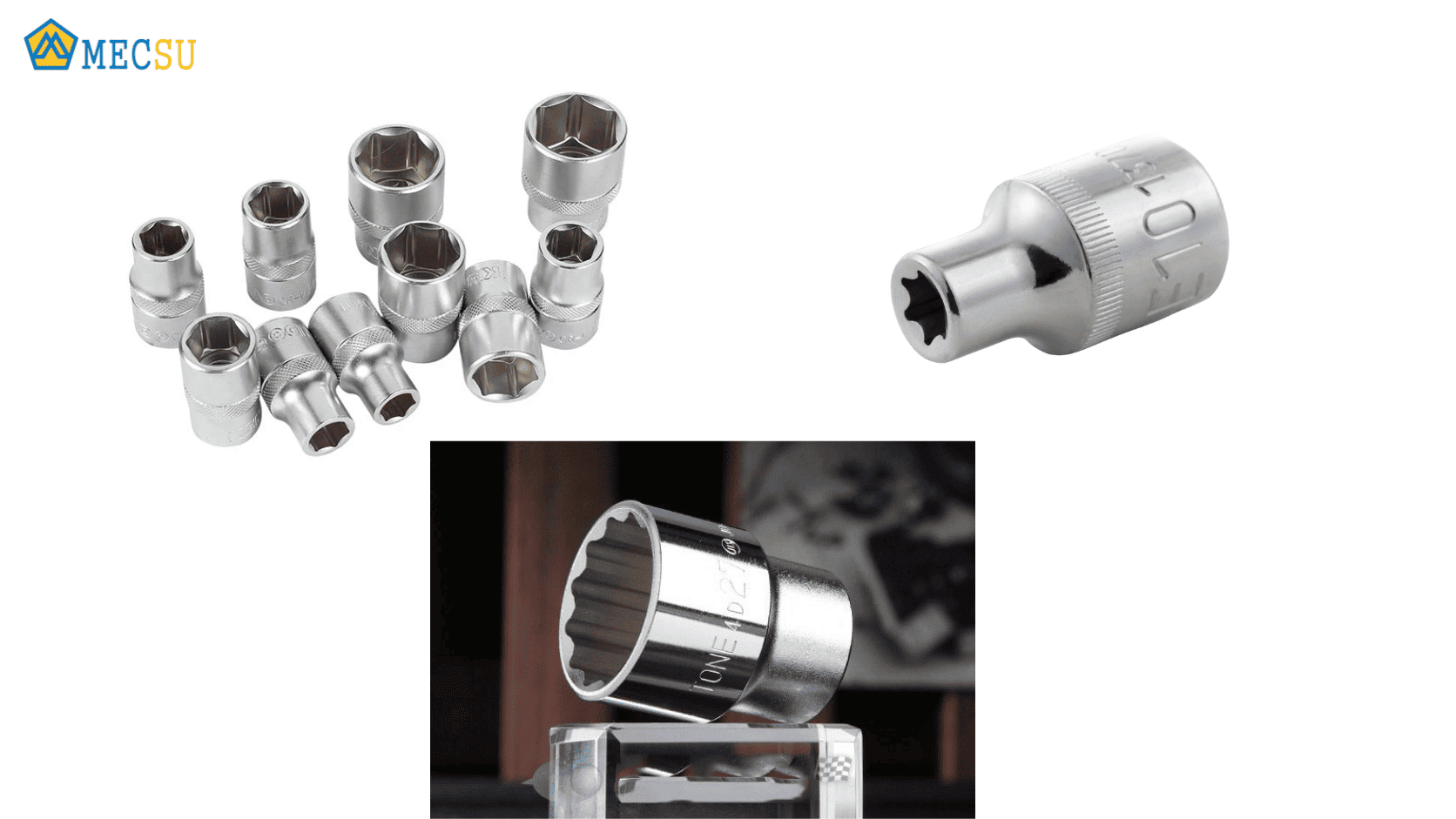 Đầu tuýp 6 cạnh, 12 cạnh và hoa thị
